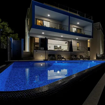Luxury Basak With Infinity Pool And Sea View 别墅 马卡尔斯卡